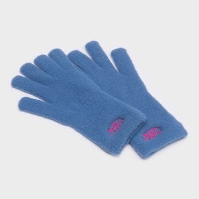 FLUFFY LOGO GLOVE BLUE