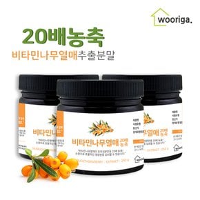 20배농축 비타민나무 열매 추출물 분말 250g 3통