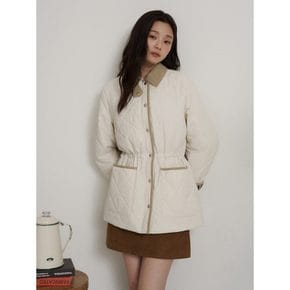 [26SS 시즌오프 30%]퀼팅 사파리 점퍼  아이보리 (BF6138C030)