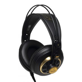 AKG 유선 세미옵스 헤드폰 스튜디오 마운트 K240S 블랙