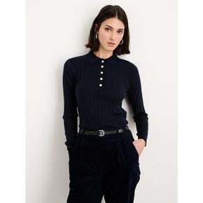 Amanda Polo In Cottoncashmere Navy (VV3851AW1R)