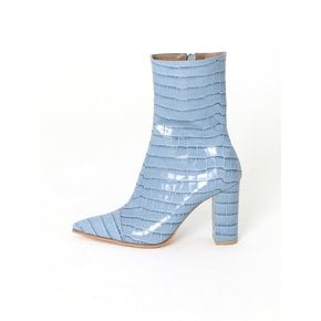 Barneys Croco Ankle Boots  blue