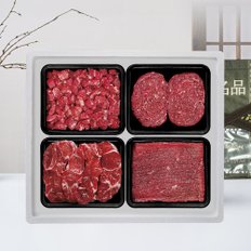  1+한우 요리용 선물세트(국거리400g, 불고기400g, 사태살400g, 우둔살400g)