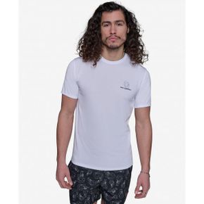 칼라거펠트 맨즈 Crewneck Karl Doll 헤드 Rashguard - 화이트 27004625 1388432
