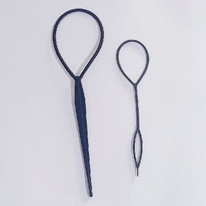 헤어 고정기 2p 올림머리 똥머리 연출 플라스틱