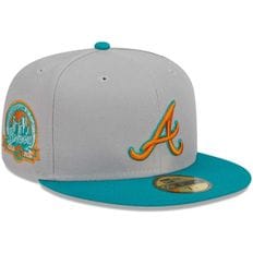 [해외] 920876 뉴에라 모자 MLB [애틀랜타 브레이브스] 59FIFTY Fitted Hat - Gray/Teal