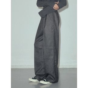 Wool Blend Pin Stripe One-tuck Trousers_CTB534(3color)