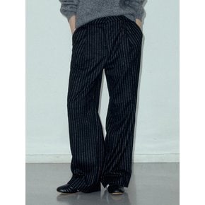 Wool Blend Pin Stripe One-tuck Trousers_CTB534(3color)