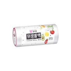 킹스봉 대용량 일회용 비닐 봉투 위생롤백 17X25 (500매입)