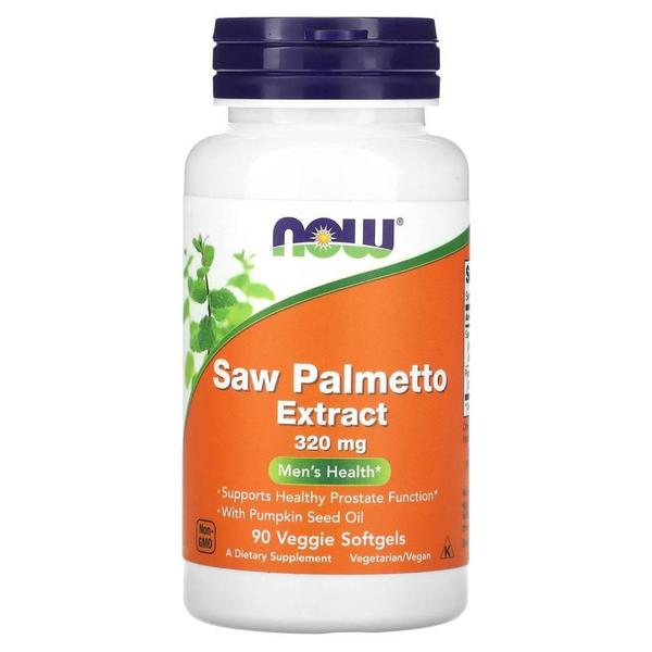 미국직구 NOW Foods 나우푸드 쏘팔메토 추출물 320mg 90베지캡슐 Saw Palmetto Extract