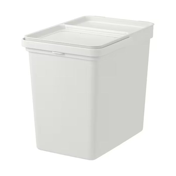 HALLBAR 홀바르 통+뚜껑 22L/쓰레기통/휴지통/분리수거함/비닐고정기능/손잡이/스티커포