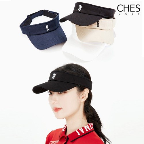 [체스골프-기획상품] 이니셜 심플 남녀 썬캡 모자