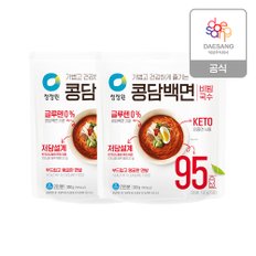 청정원 두부로만든 콩담백면 비빔국수(2인)380g x 2개