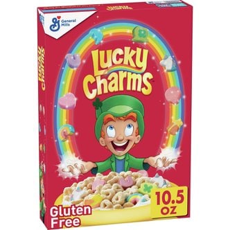  Lucky  Charms  Lucky  Charms  글루텐  프리  마시멜로  시리얼  297.7g  시리얼  박스