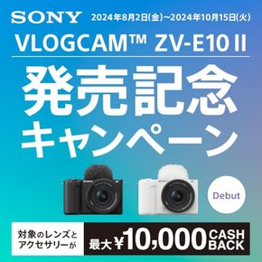 VLOGCAM APS-C ZV-E10M2 ZV-E10M2K BQ SONY(소니) Vlog용 카메라 렌즈 교환식 미러리스 일안