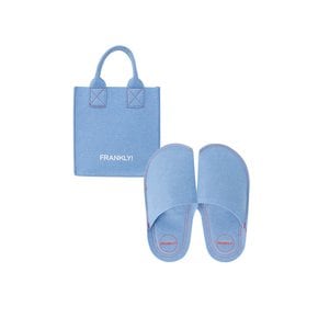 [Eco] Air Travel Mini Bag & Shoes, Blue