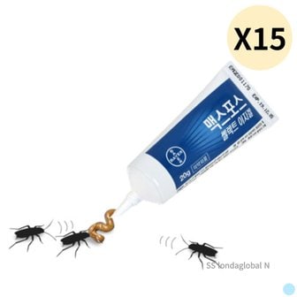  바퀴벌레 약 맥스포스겔 20g 먹이통 10개 세트 X 15개