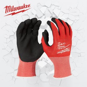 Cut Level 1 Nitrile Dipped Gloves - M 48-22-8901 / 안전 장갑 (Cut 1) - M