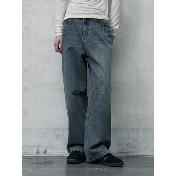 벌룬핏 와이드 데님 팬츠 [3COLOR]