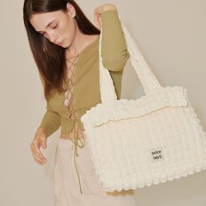 Croiffle shoulder bag_ivory