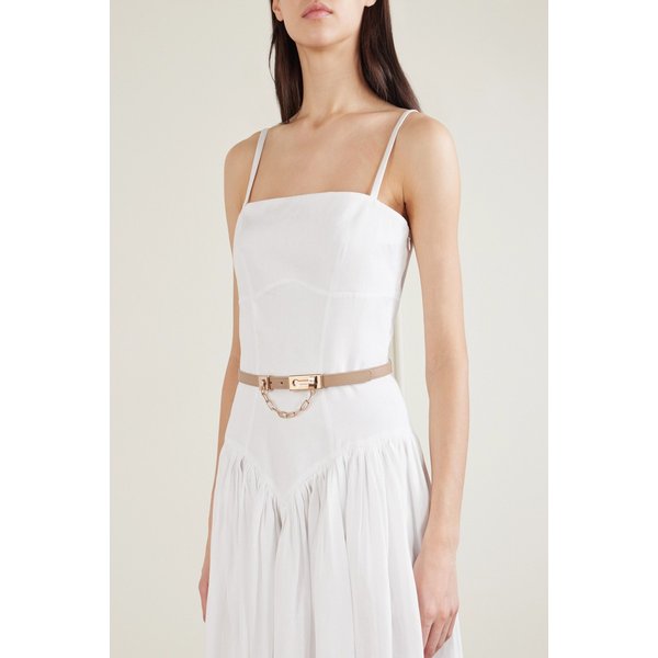 락 체인 디테일 가죽 벨트 46376663162949412