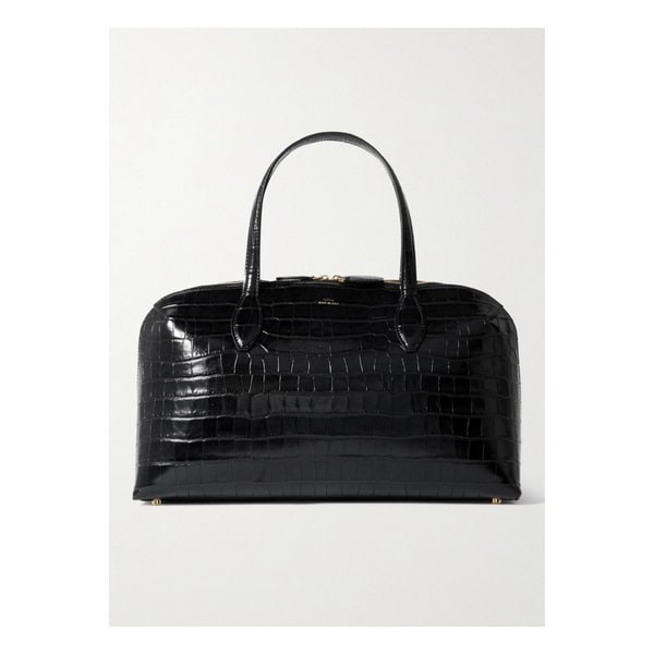 크로커다일 이펙트 가죽 토트 블랙 46376663162874181