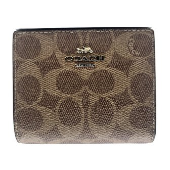 코치 스냅 월렛 인 시그니처 캔버스 반지갑 CW789 IMXHE