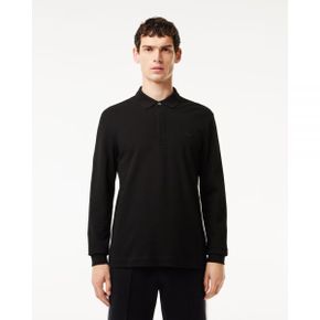 5018311 Lacoste Smart Paris long sleeve stretch cotton Polo Shirt - Noir