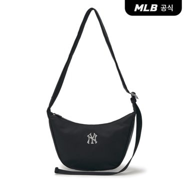 MLB [코리아공식] 베이직 나일론 스포티브 크로스바디백 NY (Black)