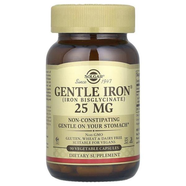 해외배송 Solgar 솔가 젠틀 아이언 철분제 25mg 90베지캡슐 2개 Gentle Iron