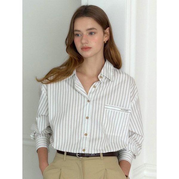 Olsen Stripe Shirt - Ivory