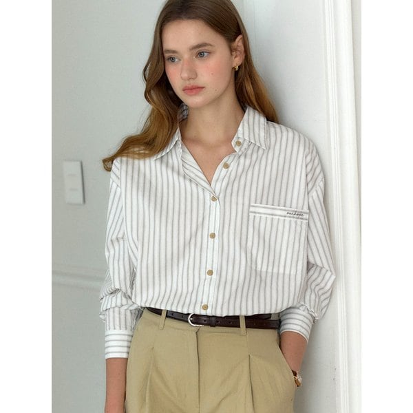 Olsen Stripe Shirt - Ivory