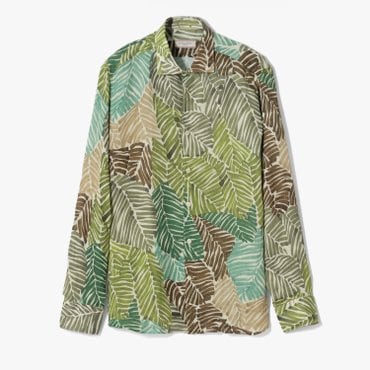 샌프란시스코마켓 TINTORIA MATTEI 954 틴토리아 마테이 954  LINEN SHIRT FOREST GREEN TME1M40000A92