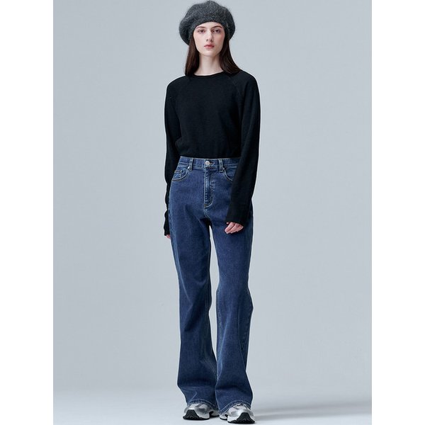 9138 기모 레귤러 부츠컷 데님 (다크 인디고)