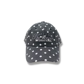 vintage washing dot ball cap_Pigment Black