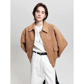 하니 블루종 스웨이드 자켓_브라운 / HANI BLOUSON SUEDE JACKET_BROWN