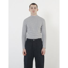 Essential Wool Half-Neck Knit (Gray)