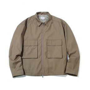 [정상가: 129,000원] 투 포켓 집업 블루종(에코-프렌들리) 카키베이지 C2001JK02KH