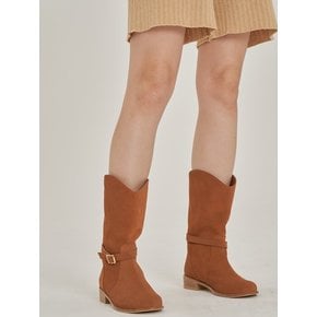 split half riding boots  camel