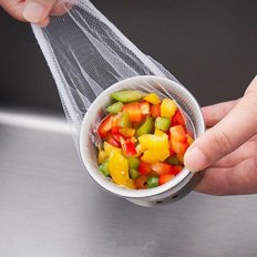  하수구 거름망 리필 싱크대 음식물 쓰레기 리필100매_WA6AECC