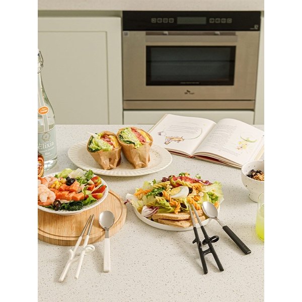 주니어 스텐 젓가락 스푼 케이스 세트