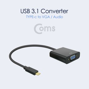 USB 3.1 Type C to VGA Audio(Aux) 변환 컨버터 DM488