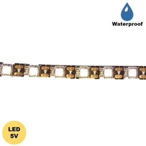 웜화이트 LED스트립바 PCB 방수 5V 5050-60 블랙 IP65 HDL0906 X ( 2매입 )