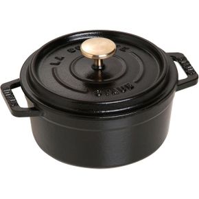 영국 스타우브 냄비 Staub Cast Iron Mini Cocotte Round 12 cm 0.25 L 블랙 1682586