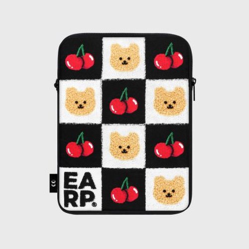 CHECKER BOARD CHERRY COVY-BLACK(아이패드 파우치) 2