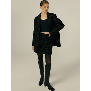 23FW WINTER TWEED HARF COAT_2COLOR