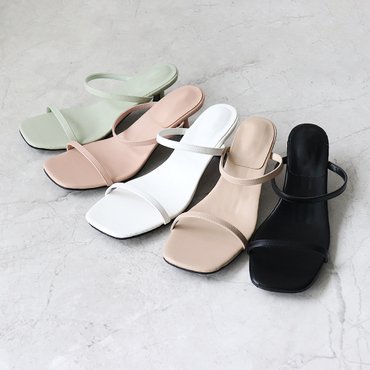 원더슈즈 모멘트 컴포트 쿠션 미끄럼방지 스트랩 샌들힐 5CM RA-6051