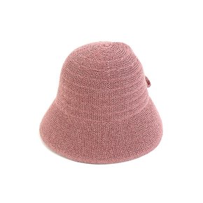 Basic Backopen Pink Paper Bucket Hat 버킷햇