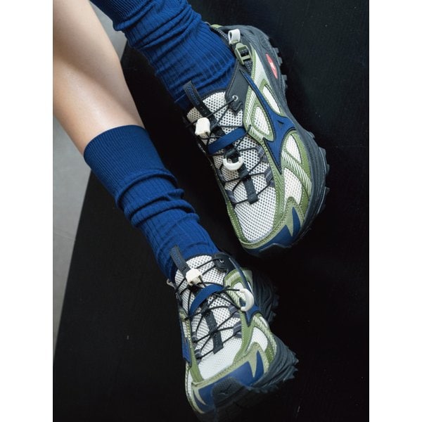 [no.197] vintage blue silket heart socks