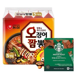 스타벅스 미디엄로스트 아메리카노 1.1g 30개입x3박스+농심오징어짬뽕20봉